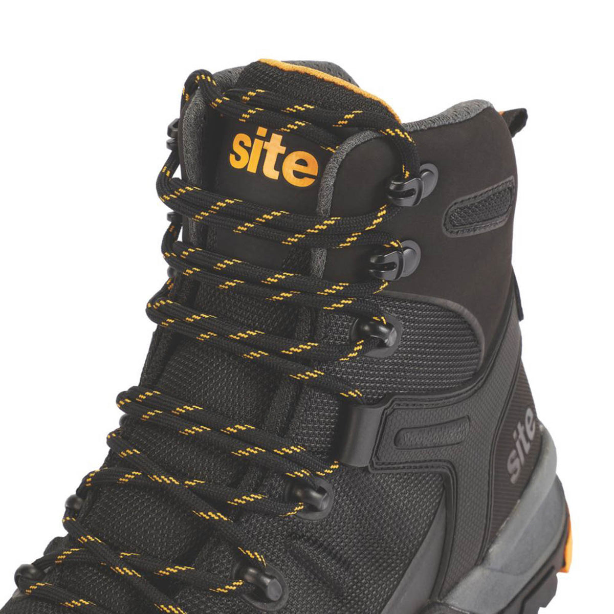 Site Safety Boots Mens Standard Fit Black Work Shoes Aluminium Toe Size 10 - Image 6