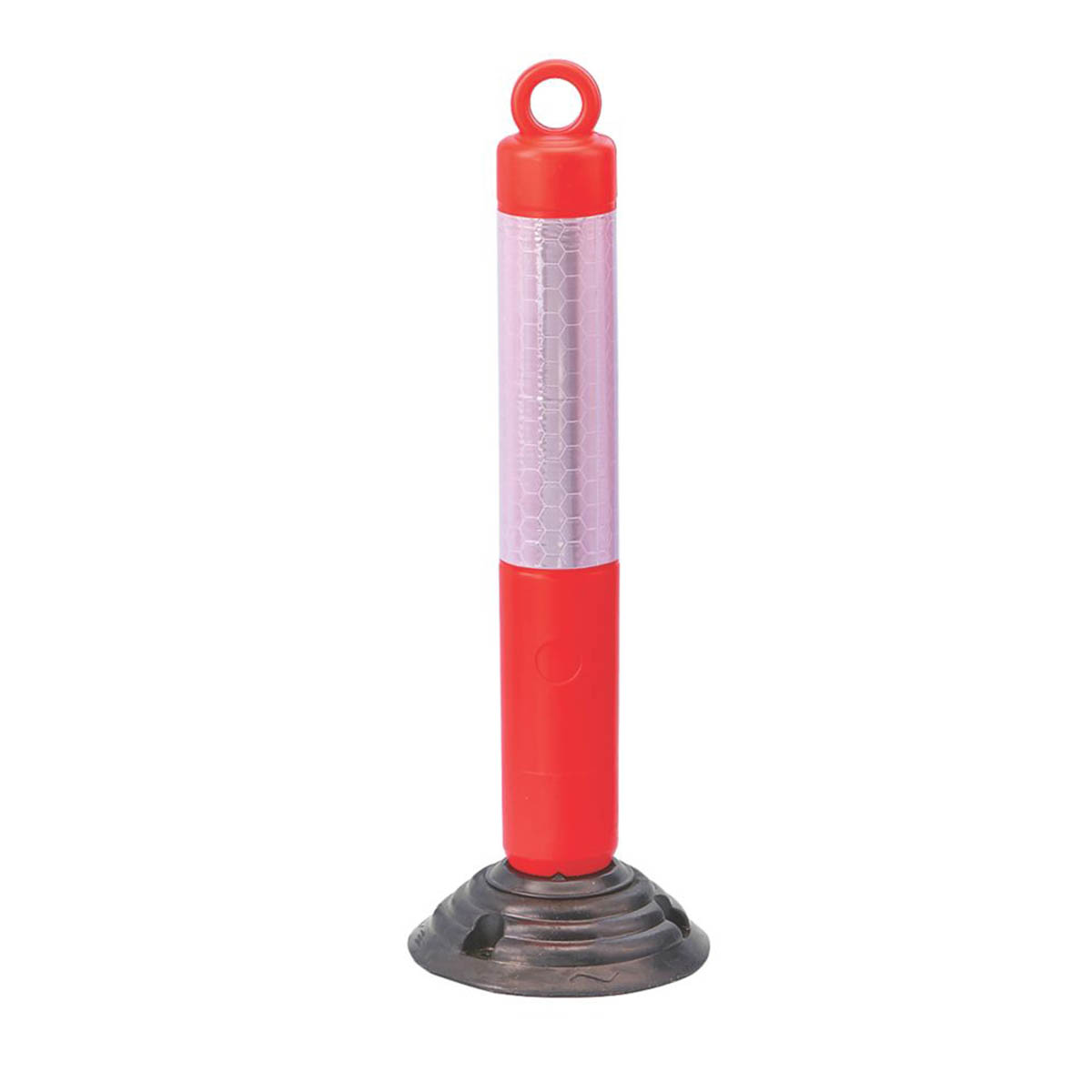 Mottez High Visibility Bollard Orange Road Parking Barrier Flexible Base 800mm - Image 1