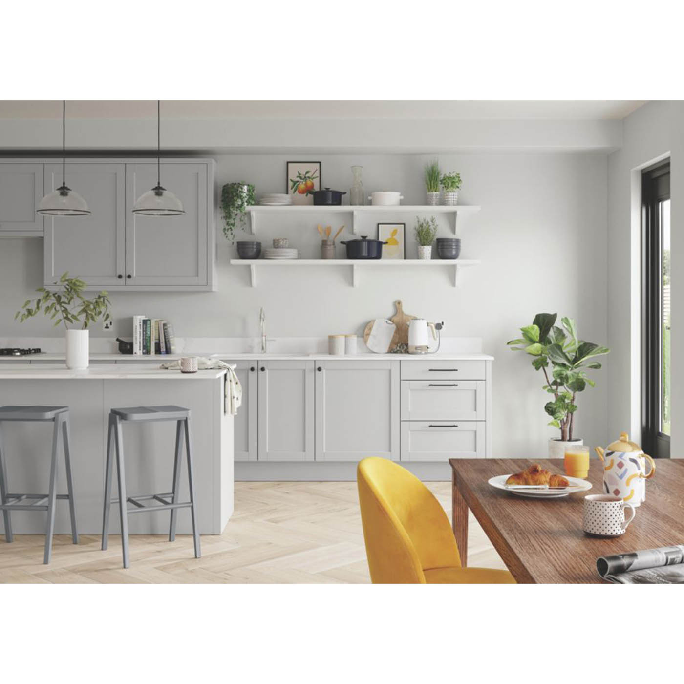 Dulux Emulsion Paint EasyCare Matt Polished Pebble 2.5Ltr - Image 4