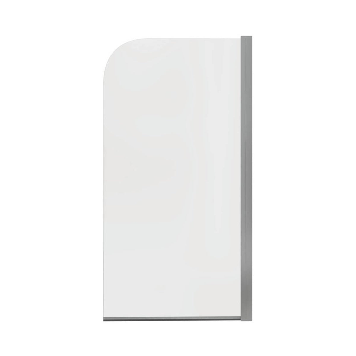 Semi-Framed Chrome Bath Screen Reversible 800mm x 1400mm - Image 1
