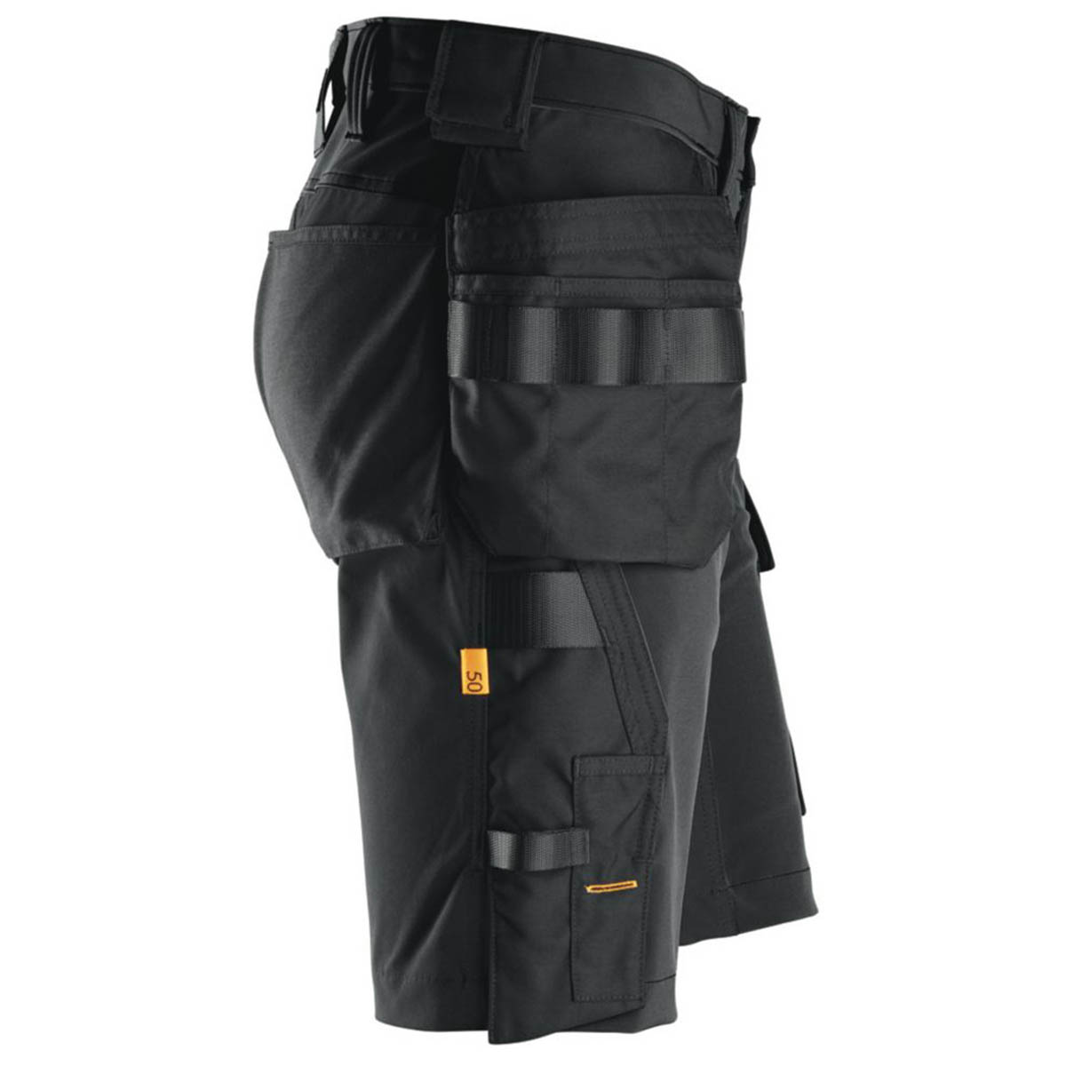 Snickers Work Shorts Mens Black Stretch Breathable Multi Pockets Cargo 36"W - Image 4