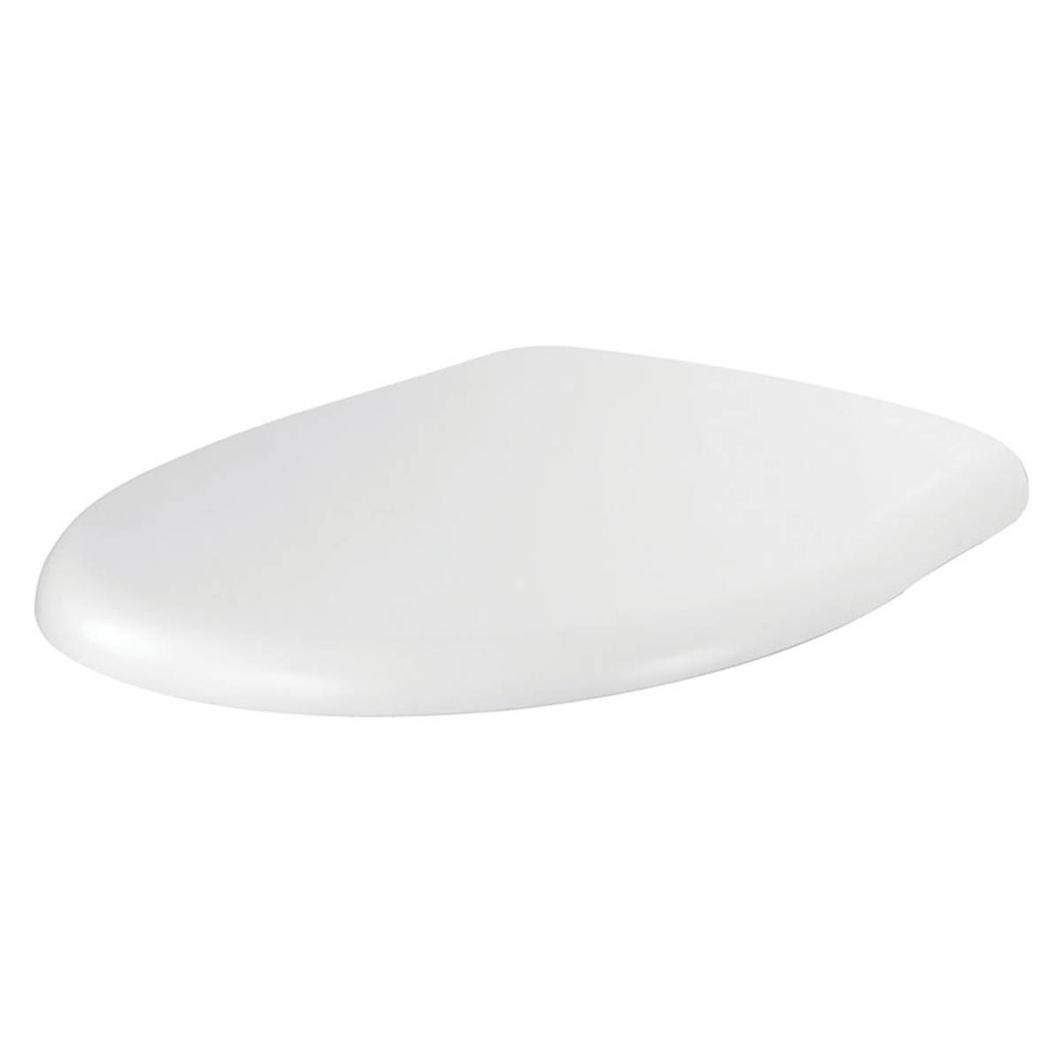 Ideal Standard Toilet Seat Cover Duraplast White Soft-Close Round Bottom Fix - Image 1