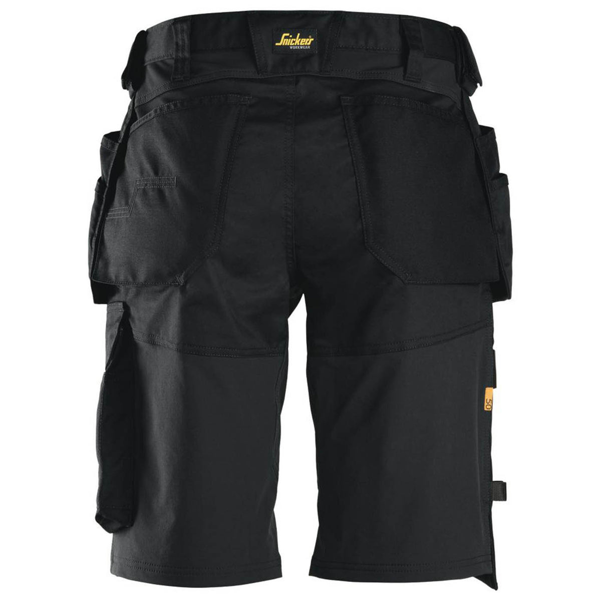 Snickers Work Shorts Stretch Black Multi Pocket Loose Fit 30W 6151 - Image 5