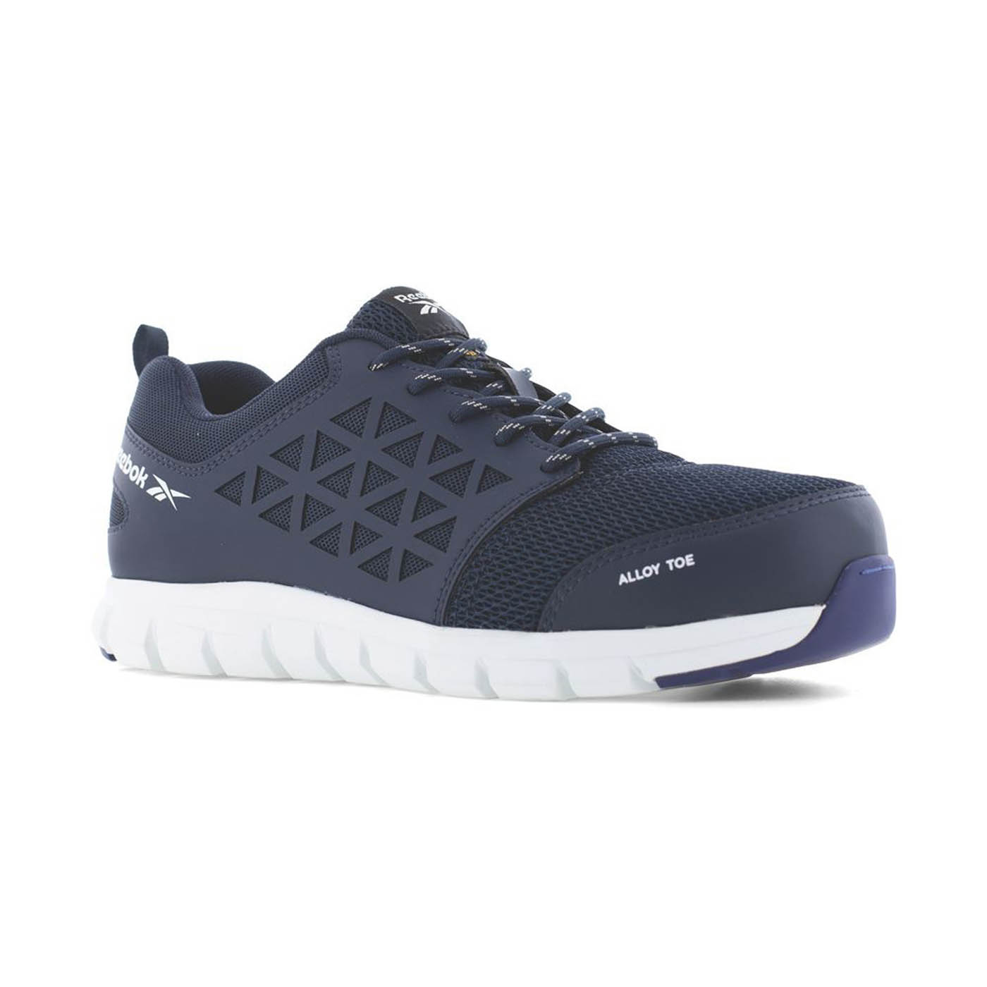 Reebok Safety Trainers Mens Wide Fit Navy Blue Work Boots Aluminium Toe Size 10 - Image 1