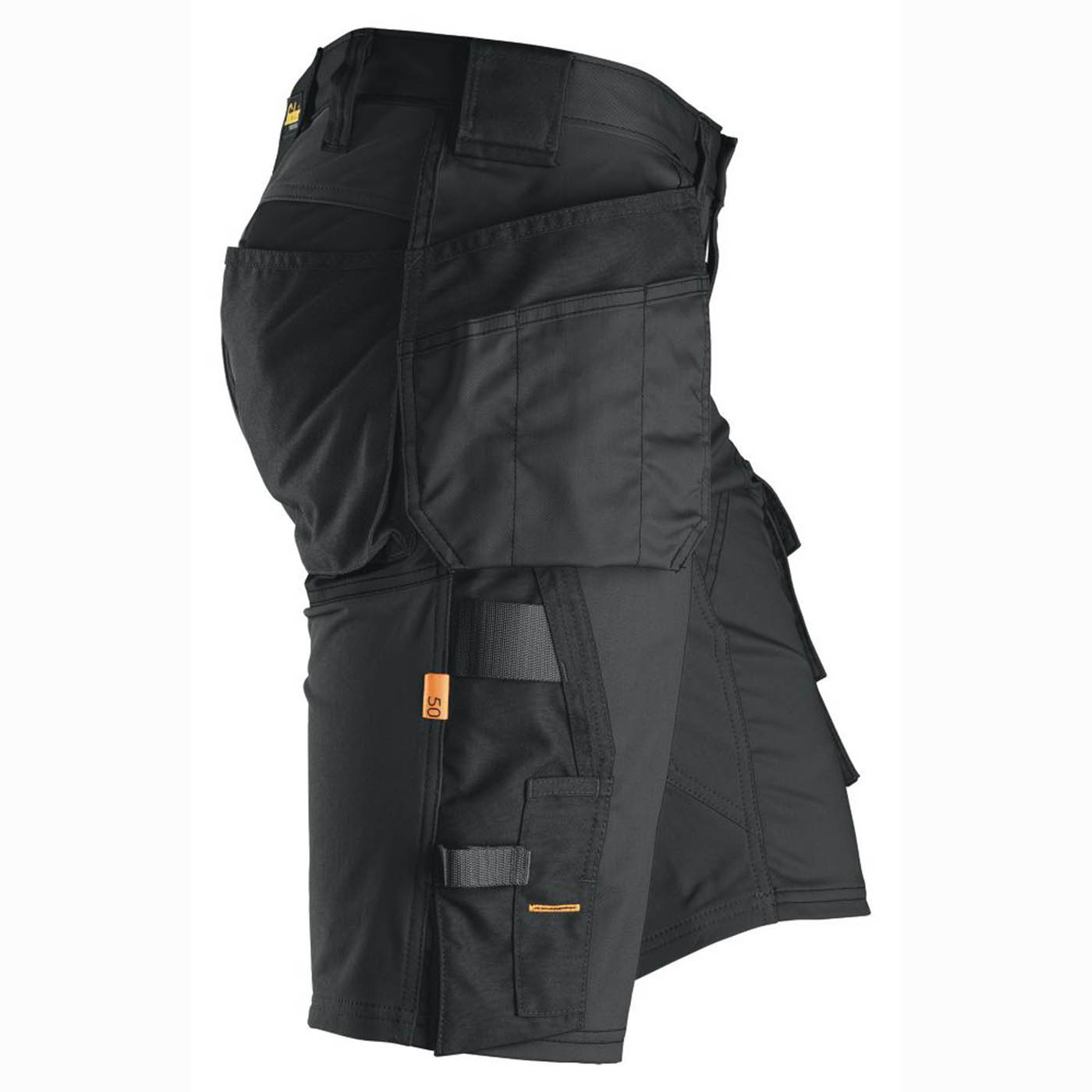 Snickers Work Shorts 6141 Stretch Black With Pockets 30" W - Image 4