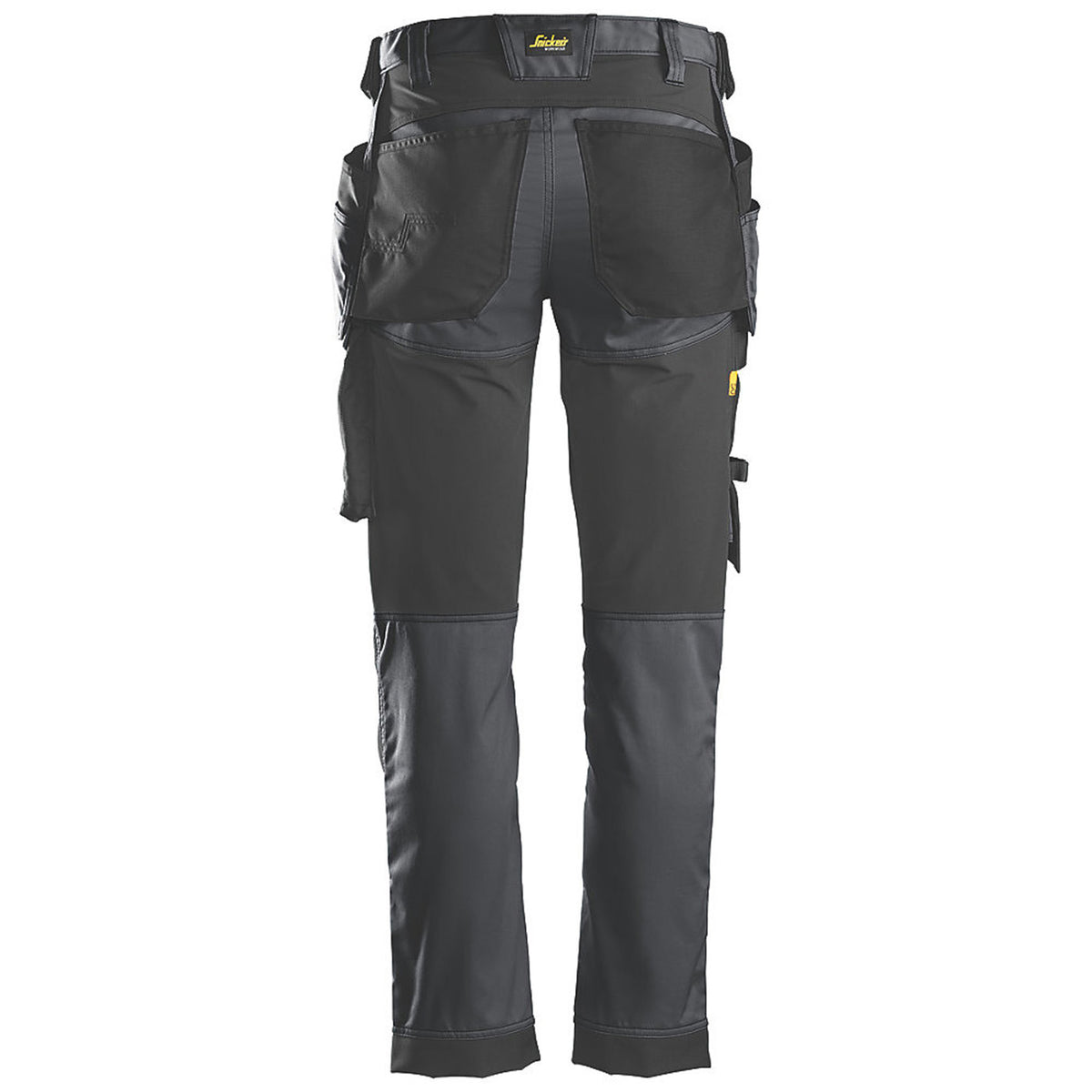 Snickers Work Trousers Mens Slim Fit Grey Black Multi Pockets Stretch 38W 32L - Image 2