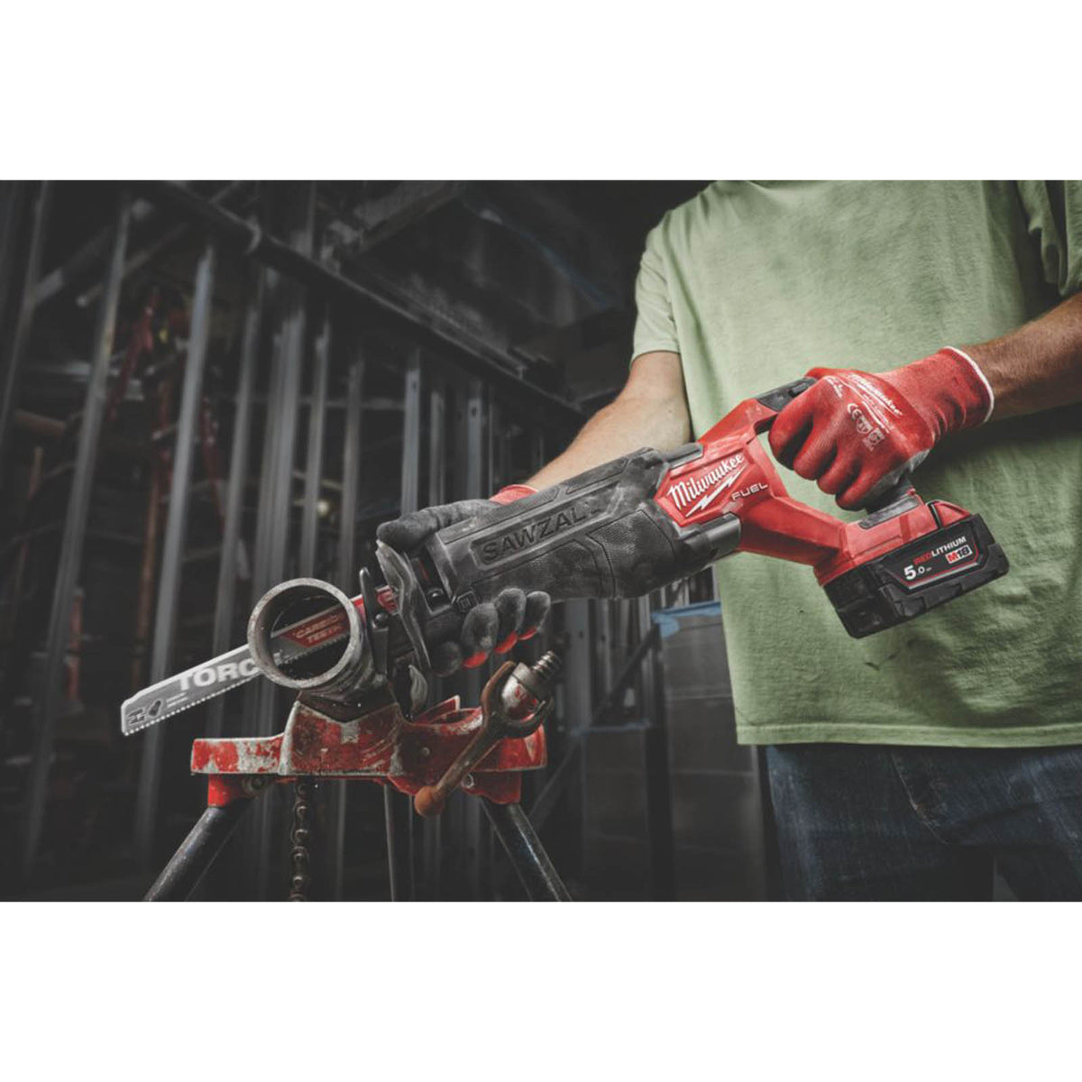 Milwaukee M18 FSZ-0 FUEL 18V Li-Ion RedLithium Brushless Cordless Sawzall Reciprocating Saw - Bare - Image 4