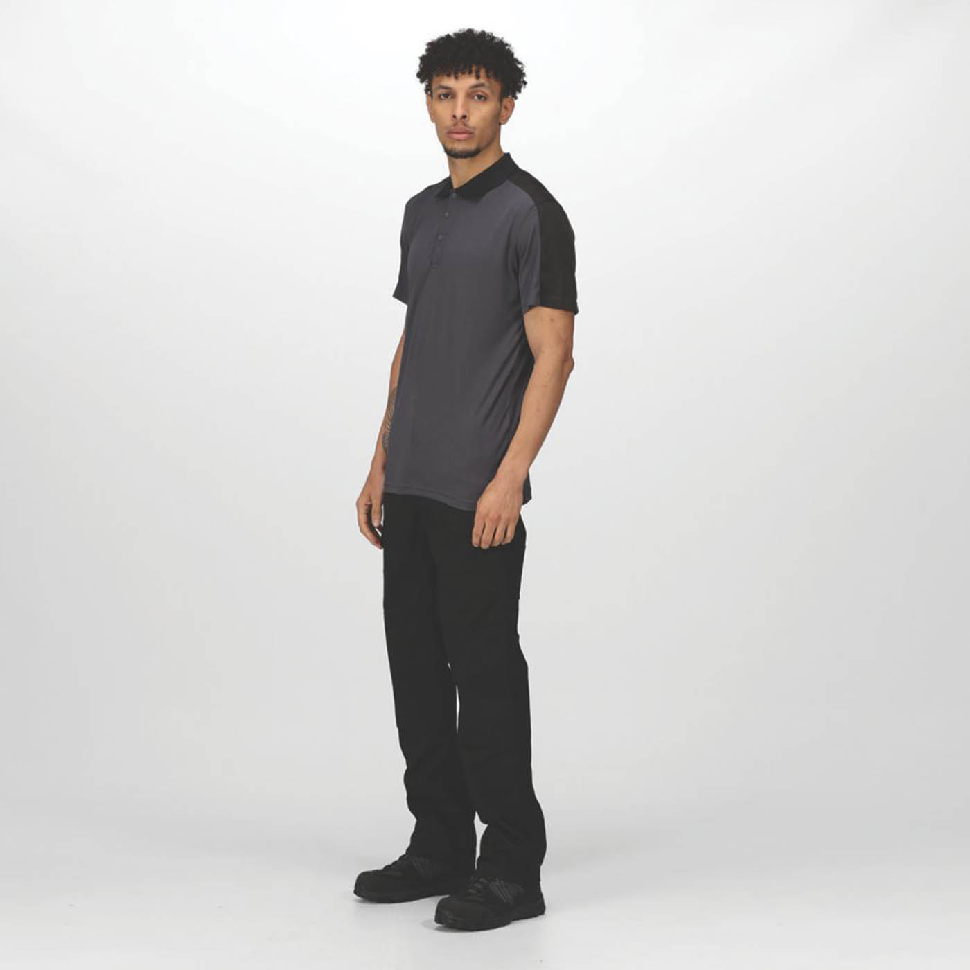 Regatta Pro Mens Work Trousers Black Cargo Classic Fit Multi Pockets 42" W 29" L - Image 5