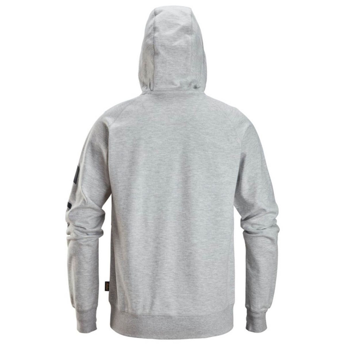 Snickers 2895 Logo Full Zip Hoodie Grey Melange Large 43" Chest - Image 2
