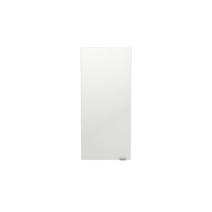 Bathroom Wall Cabinet Gloss White Single Soft-Close 2 Glass Shelves (H)90(W)40cm - Image 3