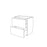 Bathroom Vanity Unit Basin Sink Gloss White Wall Mounted Storage Cabinet - Image 3