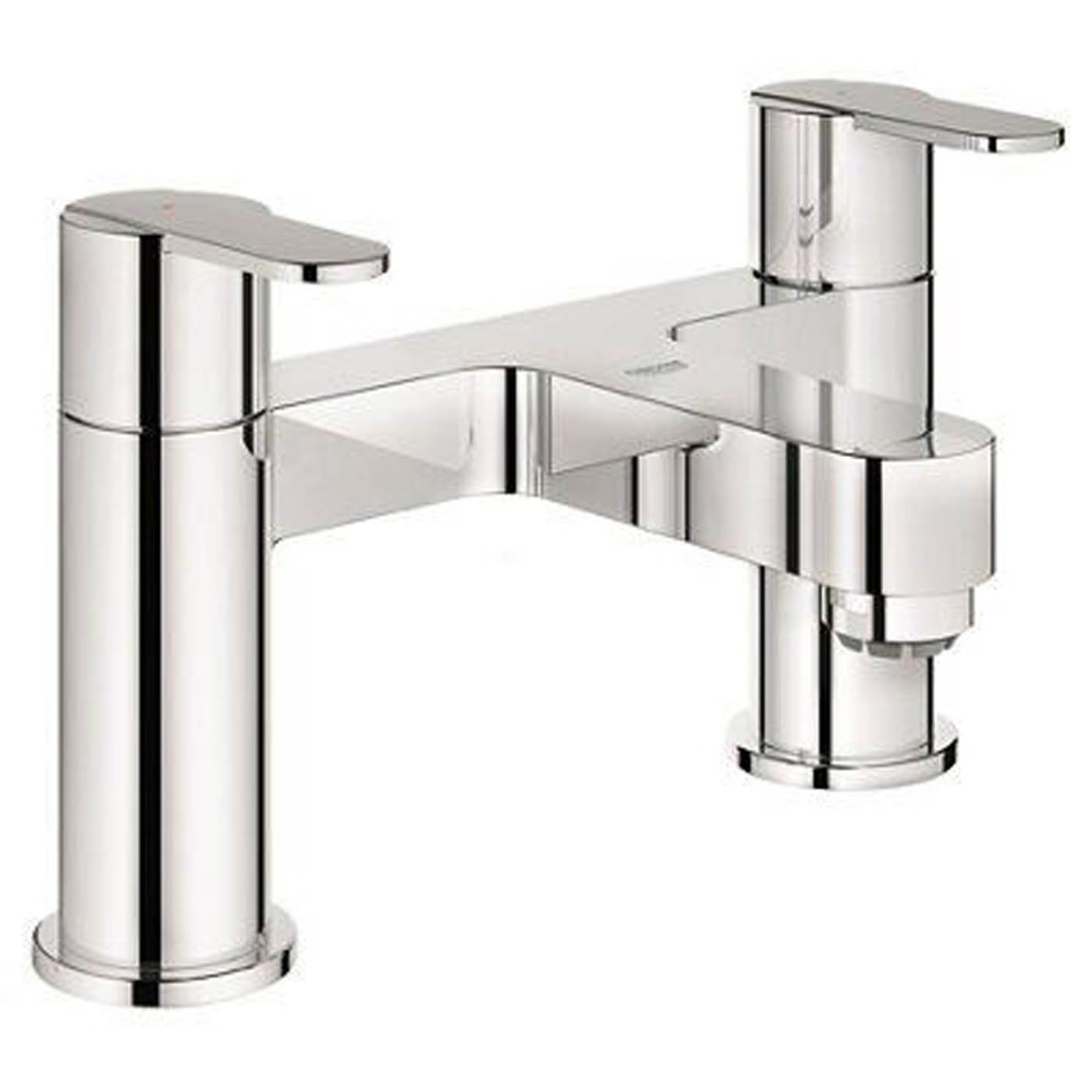 Grohe Bath Filler Tap Mixer Chrome Dual Lever Brass Bathroom Modern Faucet - Image 4