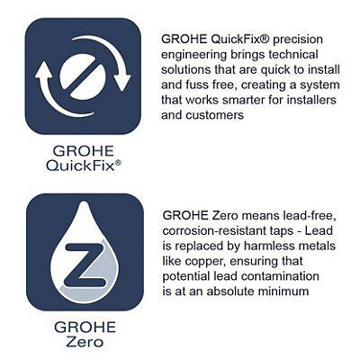 Grohe Bath Filler Tap Mixer Chrome Dual Lever Brass Bathroom Modern Faucet - Image 6