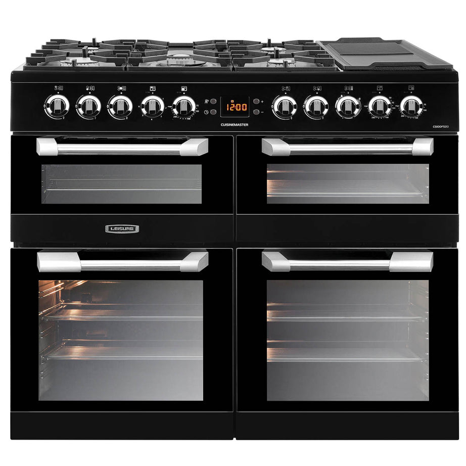 Leisure Electric Range Cooker With Gas Hob CS100F520K 100cm 5 Burners Dual Fuel - Image 1