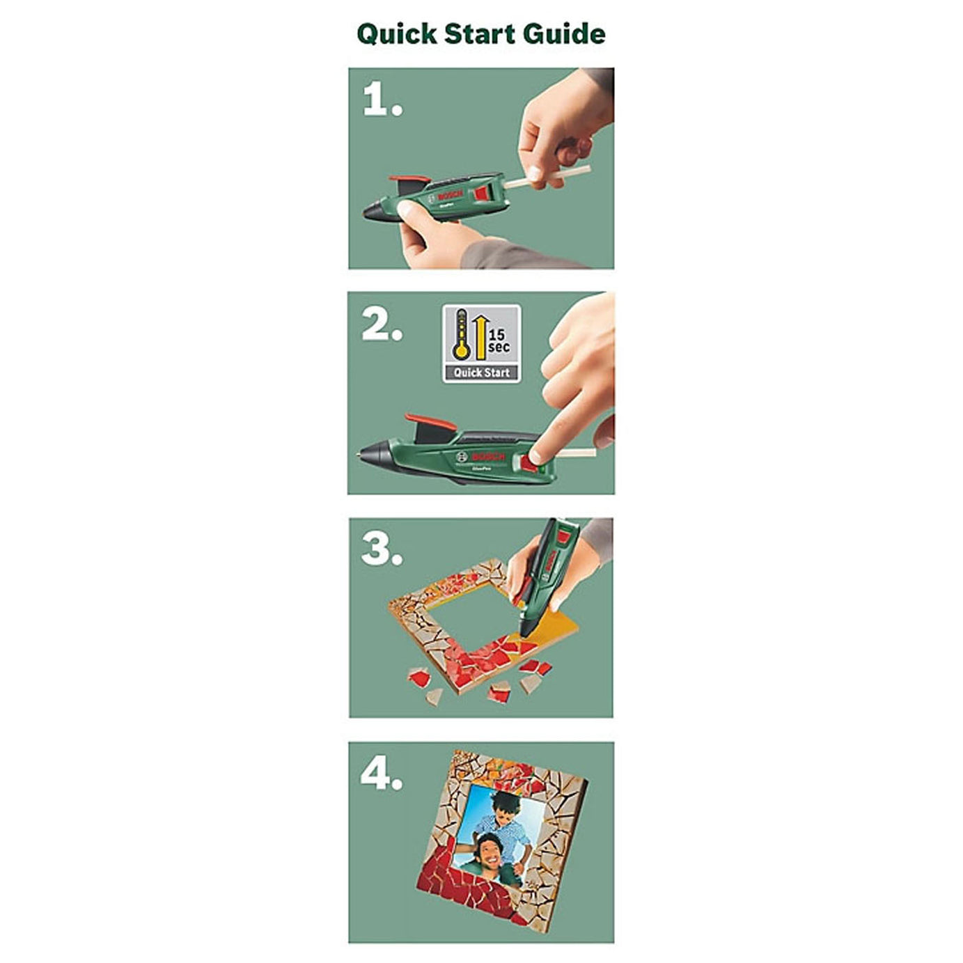 Bosch Glue Gun Cordless Automatic Temperature Control Hot Melt 3.6V USB Charger - Image 5