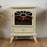 Electric Stove Fire Heater Log Effect Matt Cream Traditional Design 1.8KW - Image 2