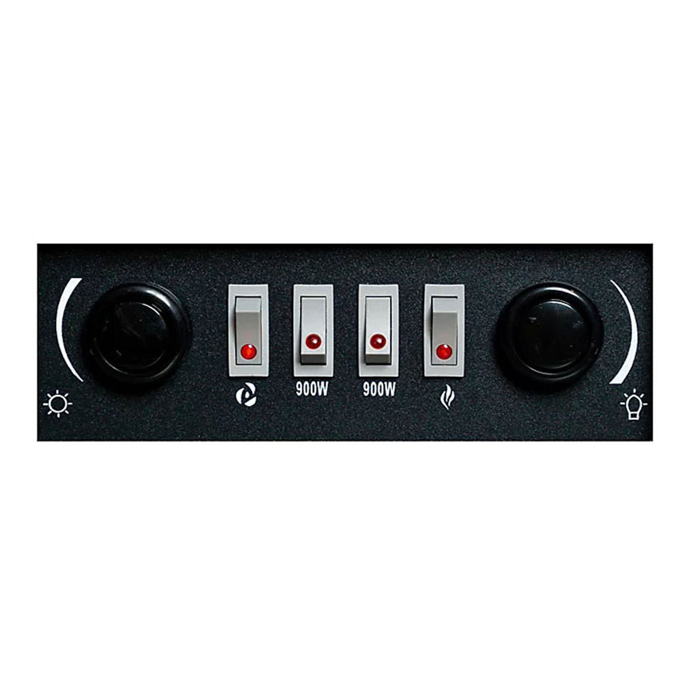 Electric Stove Fire Heater Log Effect Matt Cream Traditional Design 1.8KW - Image 7