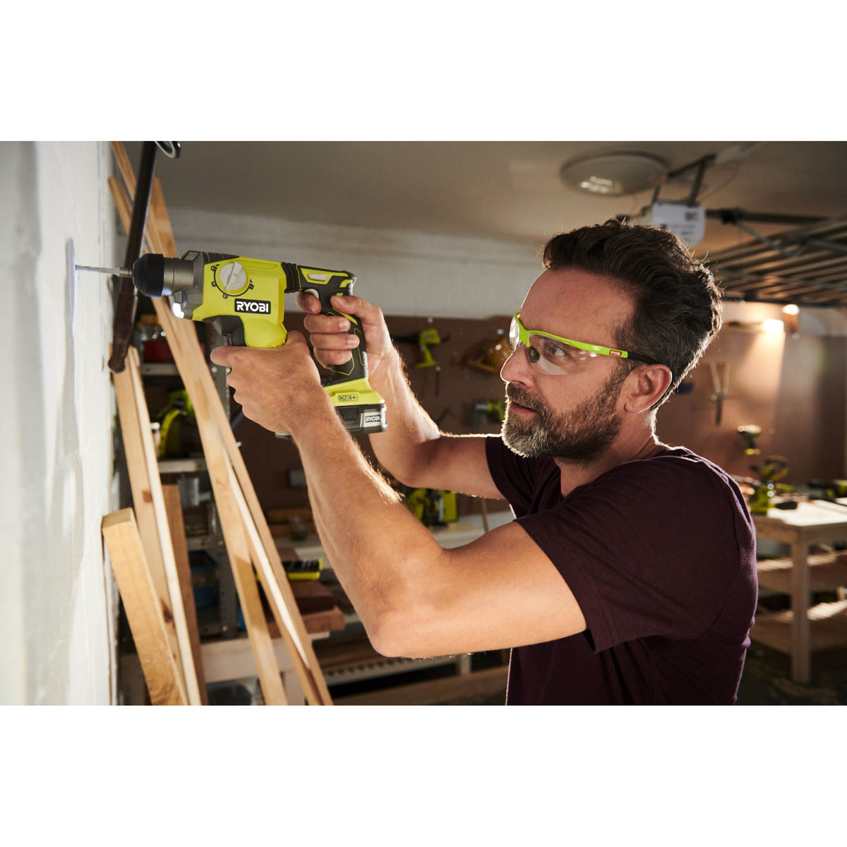 Ryobi SDS+ Drill Cordless  R18SDS-0 18V One+ Non-Replaceable Carbon Body Only - Image 3