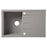 Cooke & Lewis 1 Bowl Kitchen Sink And Drainer Ising Polished Grey Resin - Image 3