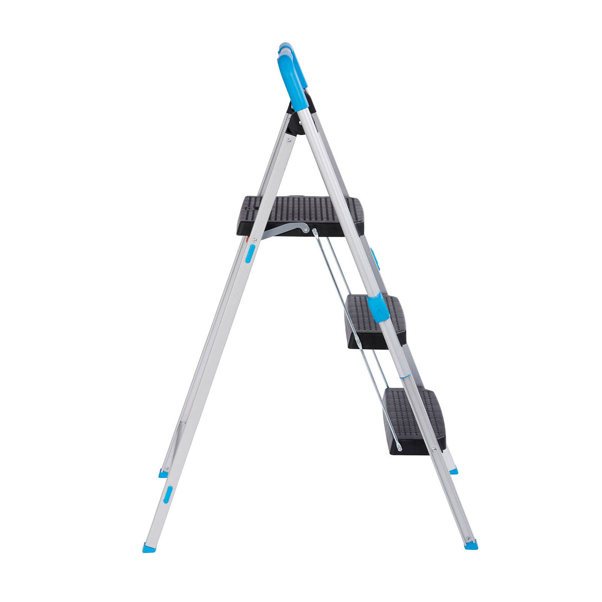 Mac Allister 3 tread Aluminium Foldable Step stool (H)1.1m - Image 3