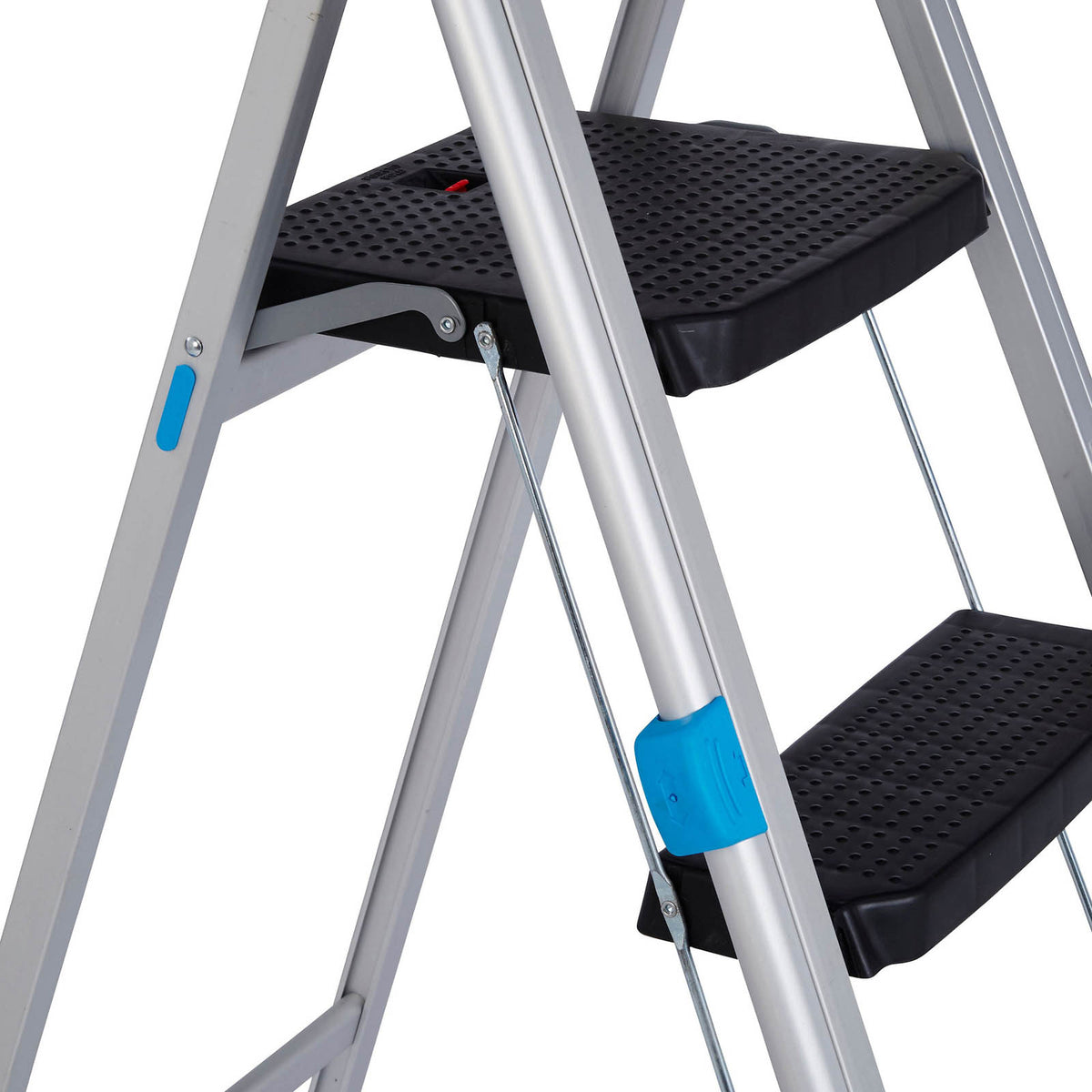 Mac Allister 3 tread Aluminium Foldable Step stool (H)1.1m - Image 4