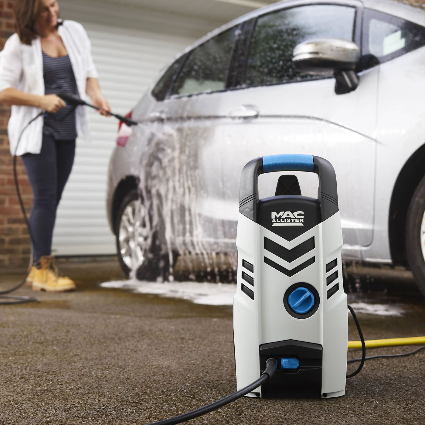 Mac Allister High Pressure Washer Electric MPWP100D-3 Jet Garden Car Patio 1.3kW - Image 4