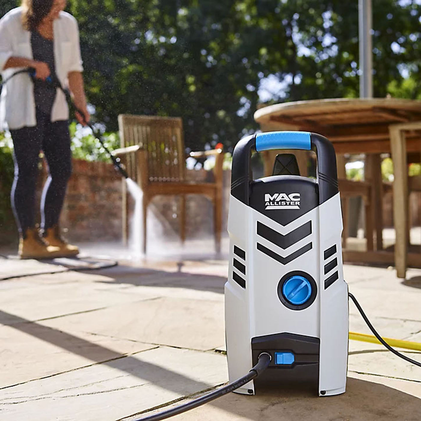 Mac Allister High Pressure Washer Electric MPWP100D-3 Jet Garden Car Patio 1.3kW - Image 6