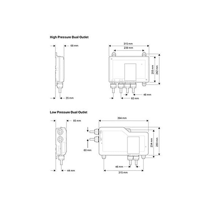 Mira Smart Shower System Mixer Twin LED Round Head Thermostatic Remote Control - Image 6