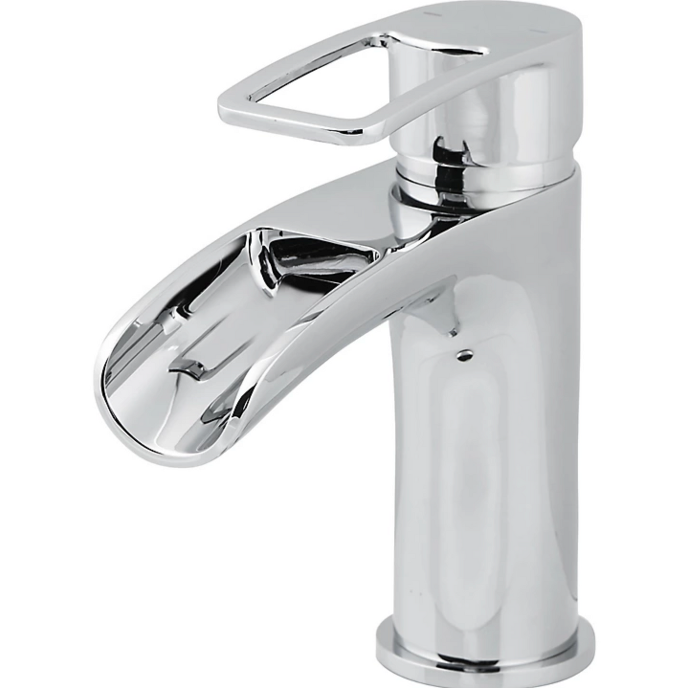 GoodHome Tap Basin Bathroom Mono Mixer Single Lever Waterfall Chrome Modern - Image 1