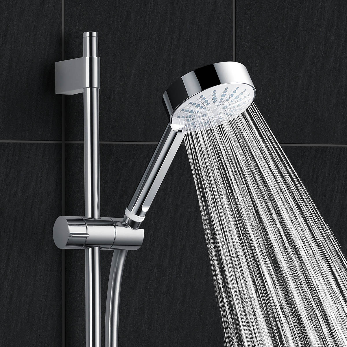 Mira Electric Shower Kit 9.5kW Silver Effect Manual 4 Spray Pattern Modern - Image 2
