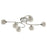 Ceiling Lights 6 Way Clear Glass Shades Chandelier Livingroom Bedroom LED Modern - Image 2