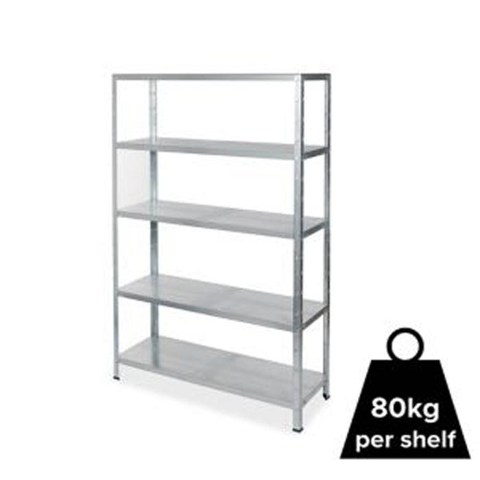 Garage Shelving Unit Racking Storage Heavy Duty 5 Tier (H)1800 (W)1200mm - Image 1