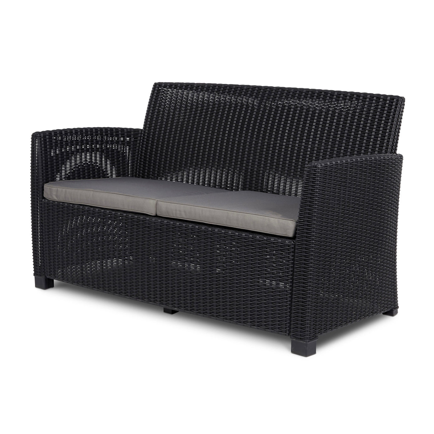 Rattan Garden Set 4 Seater Coffee Outdoor Furniture Sofa Storage 2 x  Armchair - Image 5