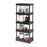 Shelving Unit Heavy Duty 5 Tier Plastic Storage Shelves Garage (H)182x(W)80cm - Image 3