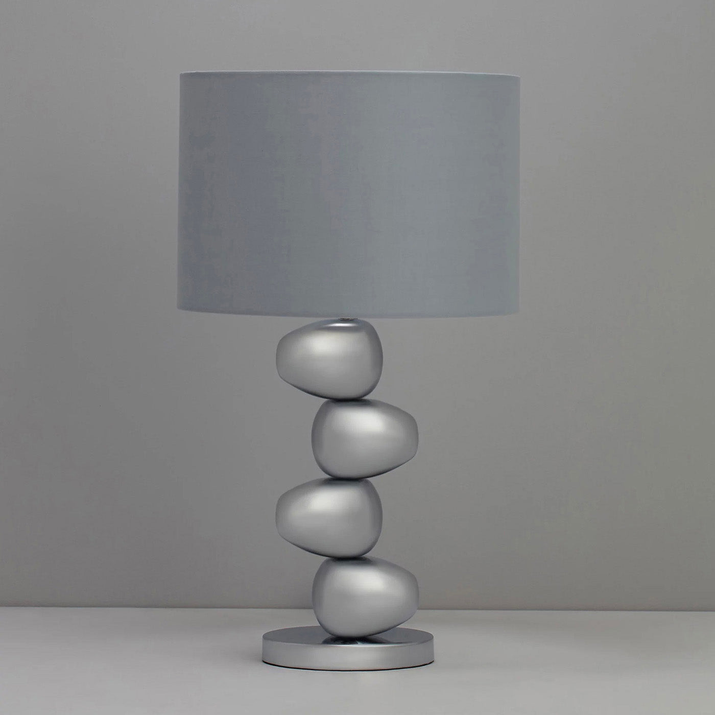 Inlight Table Light Himalia Pebble Polished Chrome Effect Bedroom Study Hallway - Image 2