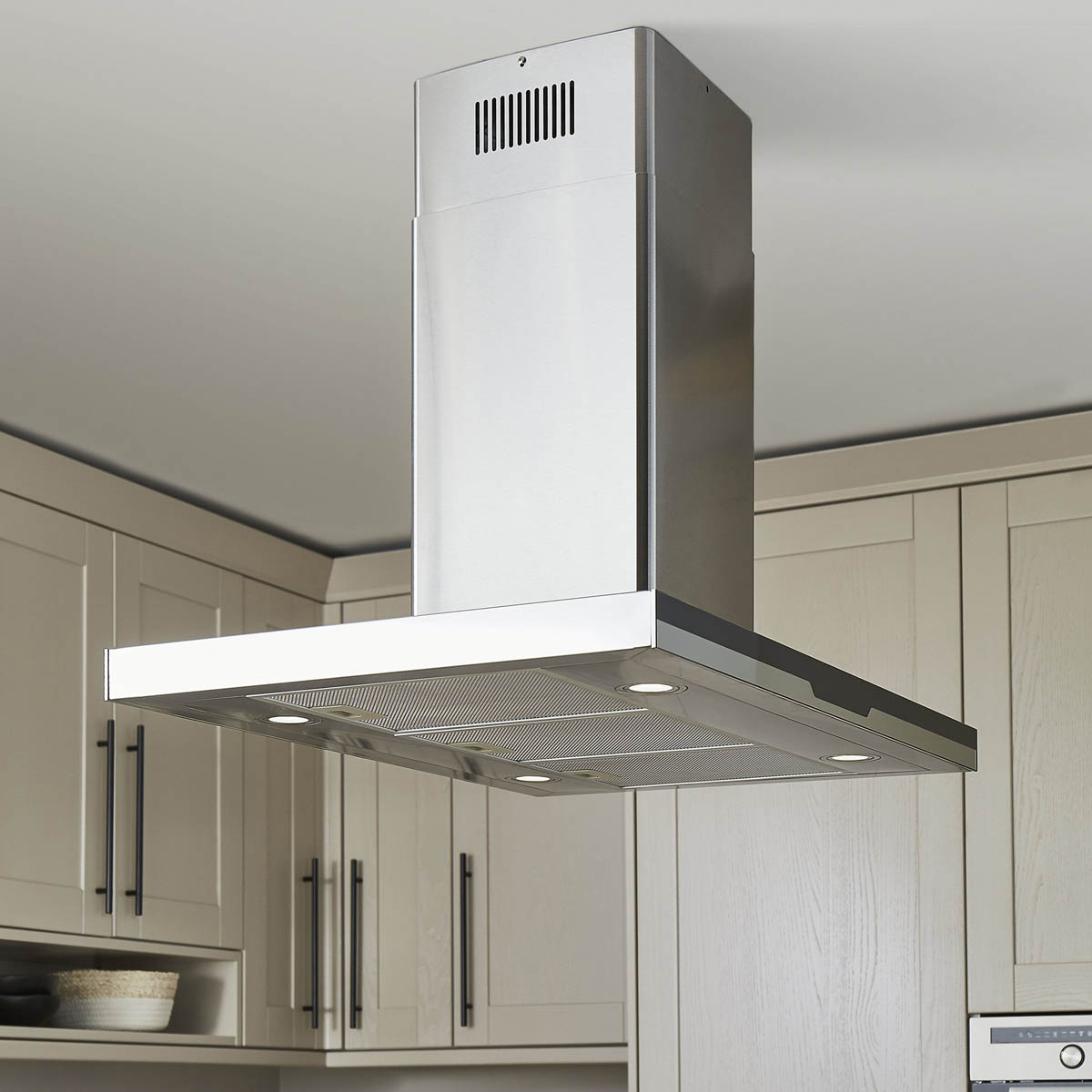 Cooker Hood Island Adjustable CLIBHS90 Stainless Steel Touch Control (W)90cm - Image 9