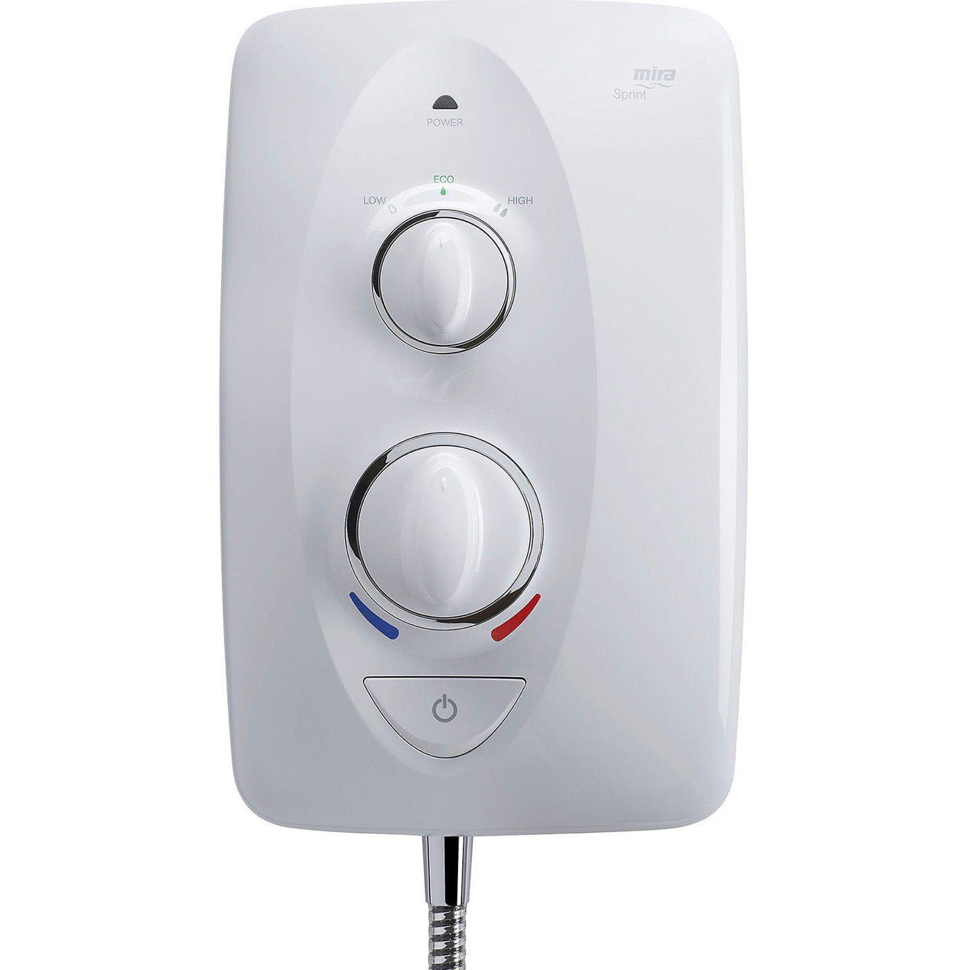 Mira White Electric Shower Sprint 8.5kW With Riser Rail Bathroom Thermostatic - Image 3