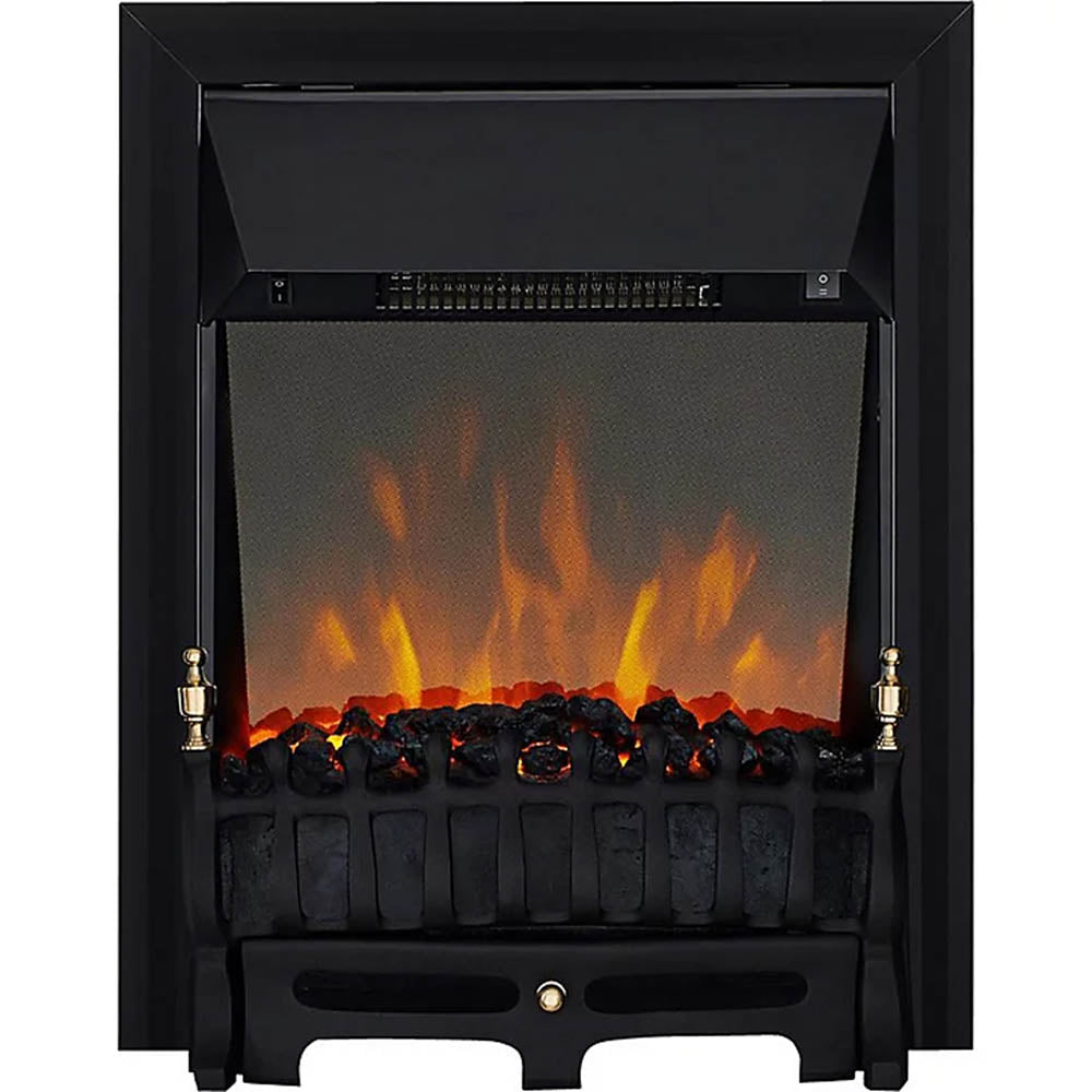 Electric Fire Realistic Flame Effect Inset Freestanding 2kW Remote Controlled - Image 1