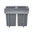 Integrated Kitchen Cupboard Waste Recycle Bin PullOut Soft Close Rectangular 36L - Image 3