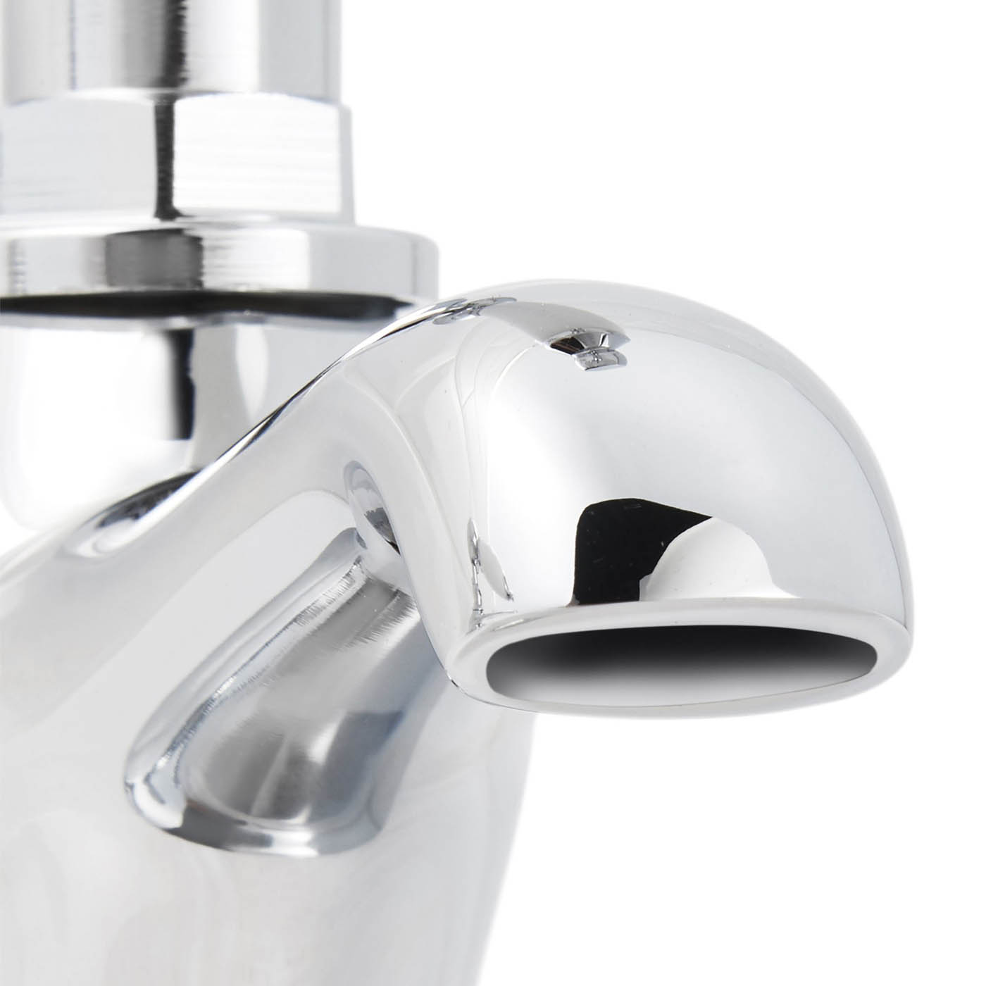 Bath Pillar Taps Traditional Bathroom Tub Filler Chrome Plated Brass Pair - Image 2
