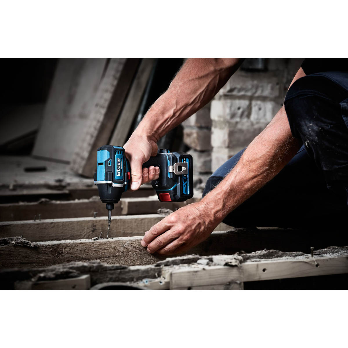 Erbauer Impact Driver Cordless 18V 4Ah Li-Ion EID18-Li Brushless Compact - Image 5