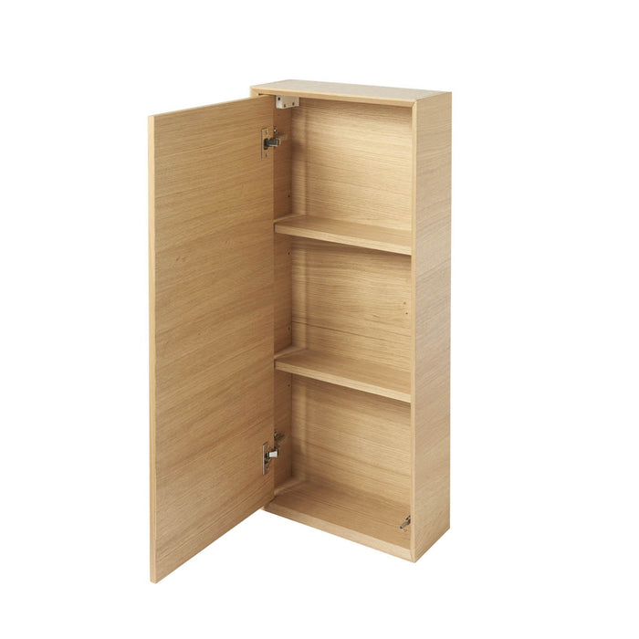 GoodHome Avela Matt Oak Veneer Single Bathroom Wall cabinet Non-mirrored (H)90cm (W)40cm - Image 4