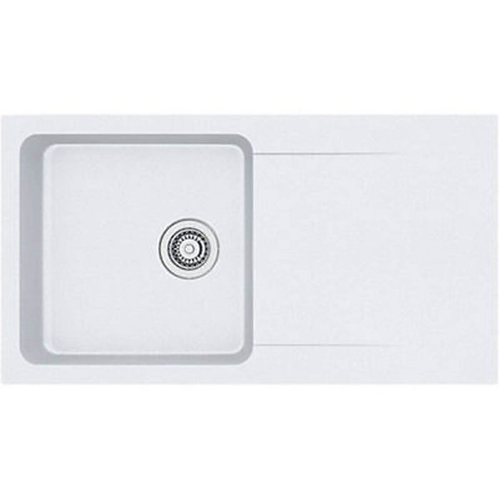 Franke Kitchen Sink White Reversible Drainer Tectonite Heat Resistant 510x940mm - Image 1