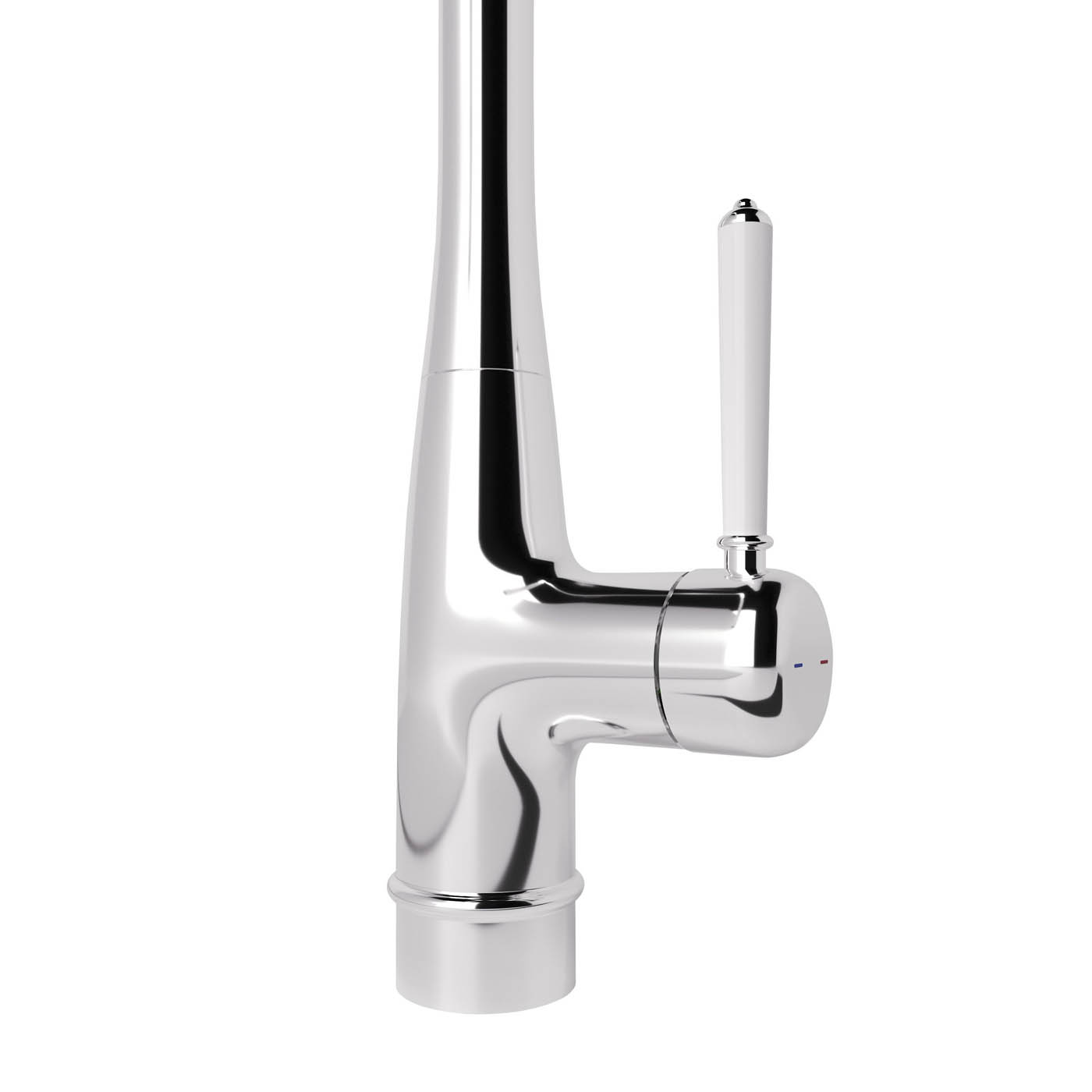 Kitchen Sink Tap Mixer Chrome Single Side Lever Ceramic Cartridge Traditional - Image 4