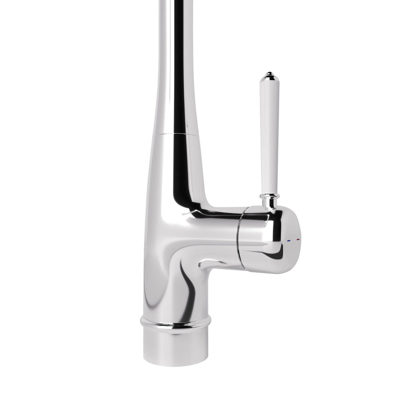 Kitchen Tap Mixer Chrome Single Side Lever Ceramic Cartridge Traditional Faucet - Image 4