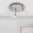 Ceiling Light 3 Lamp Halogen Metal Spotlight Gloss Chrome Effect Modern - Image 2