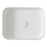 Bathroom Basin Counter Top Ceramic Matt White Rectangular Modern (W)45cm - Image 2