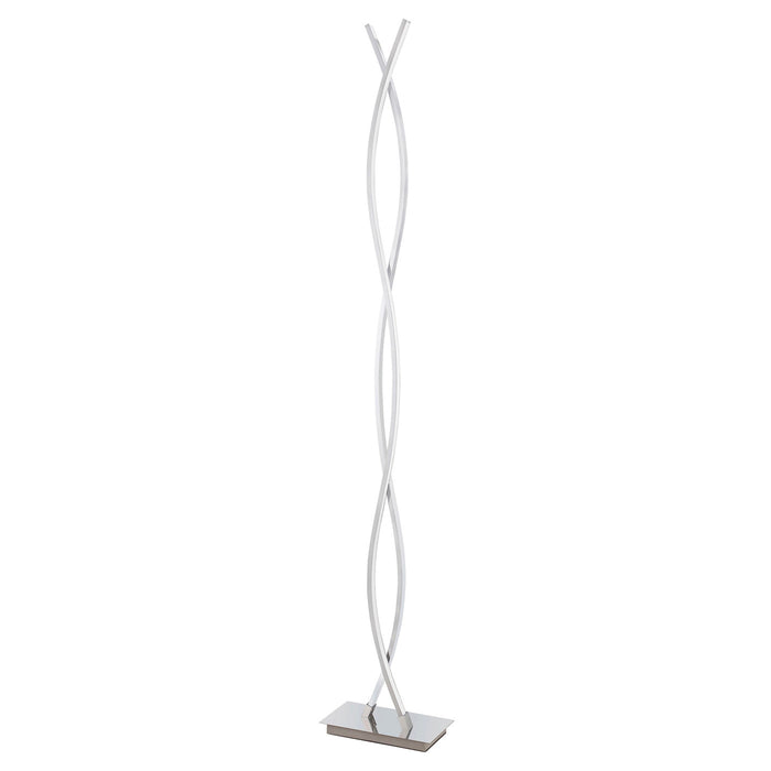 GoodHome Floor Lamp LED Alani Chrome Warm White Modern Design Foot Switch 143cm - Image 2