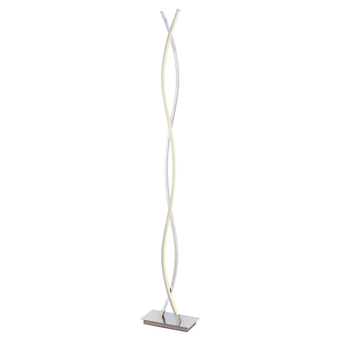 GoodHome Floor Lamp LED Alani Chrome Warm White Modern Design Foot Switch 143cm - Image 3