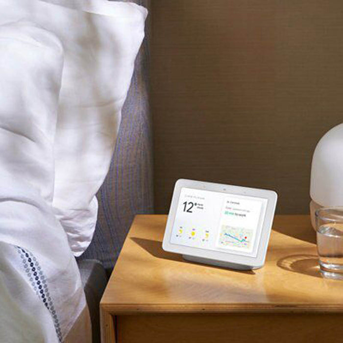 Google Nest Home Hub Chalk Smart Display Wi-Fi Voice App Control White - Image 4